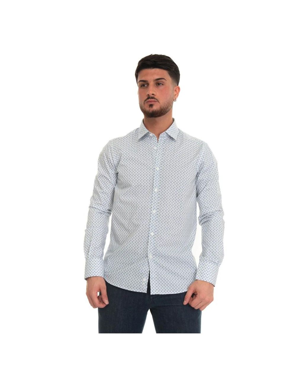 Canali Gray Formal Shirts for men