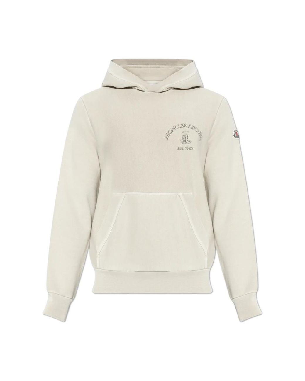 Moncler Hoodies & Sweatvesten ,Katoen Hooded Sweatshirt in het White voor heren