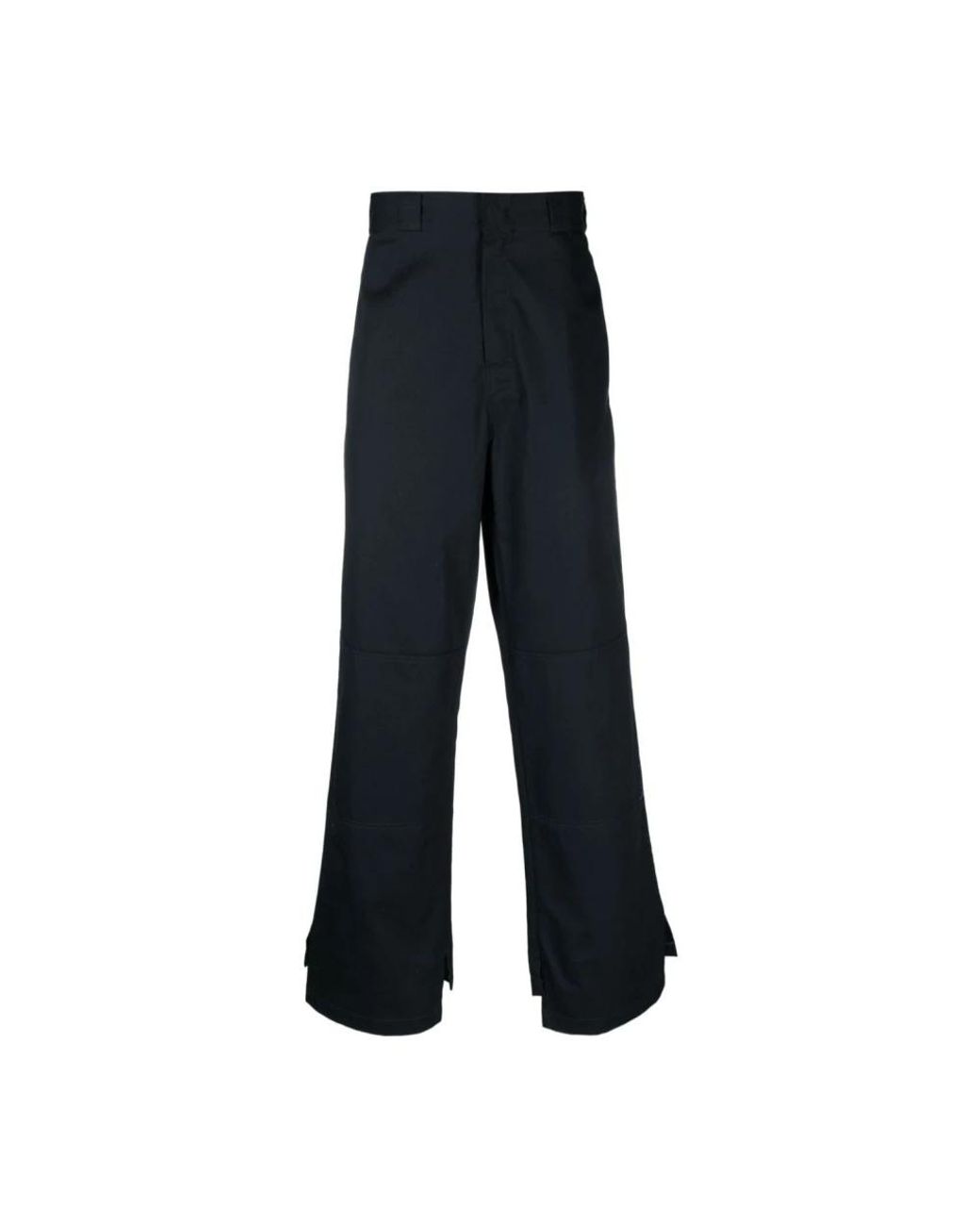 Palm Angels Blue Wide Trousers for men