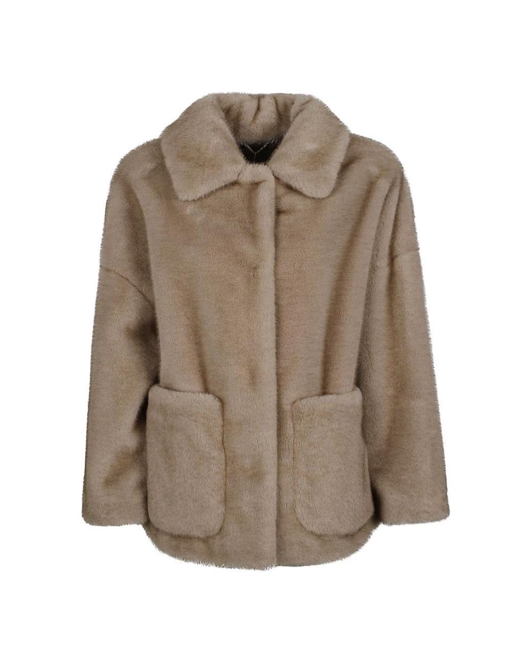 Herno Brown Faux Fur & Shearling Jackets