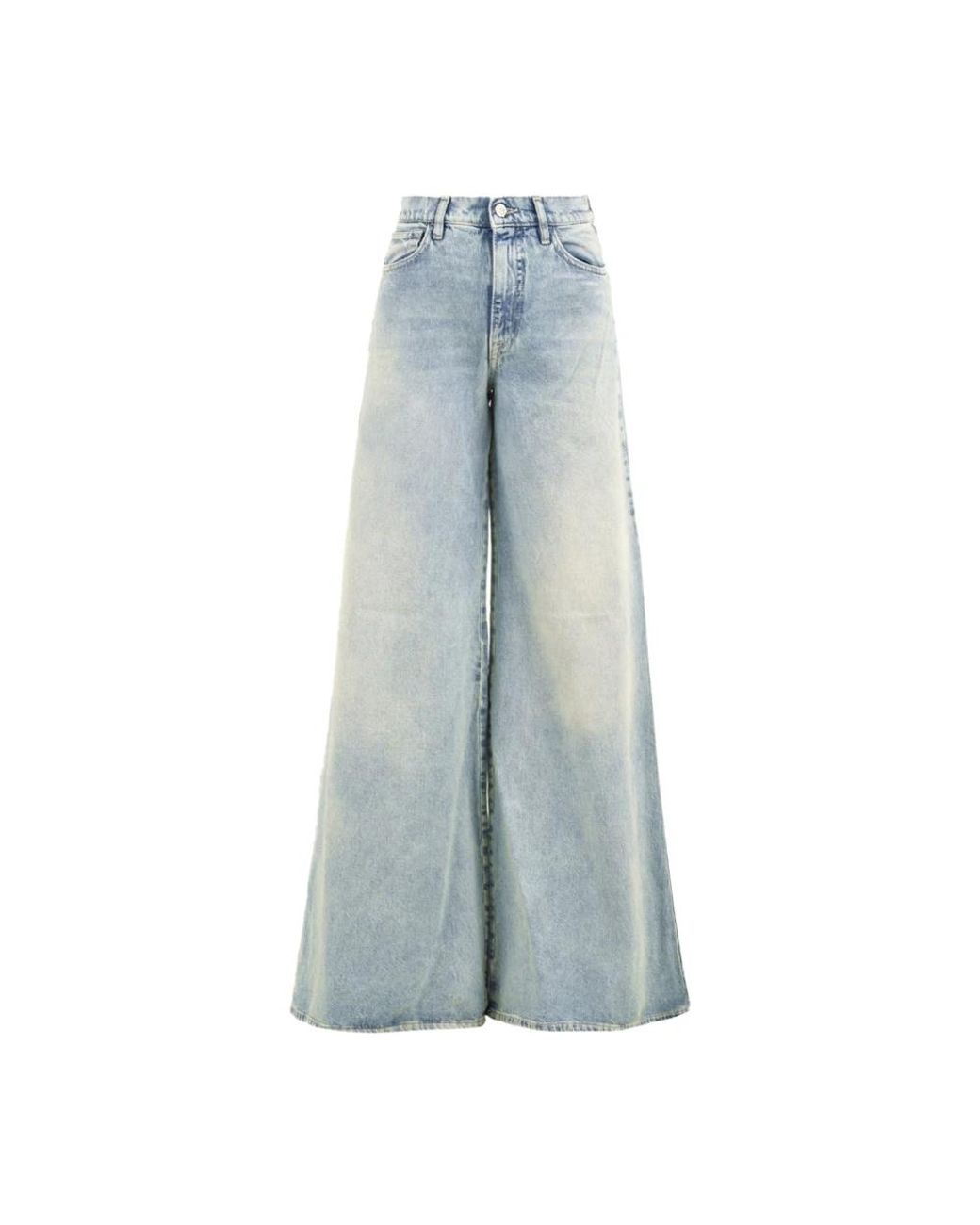CYCLE Jeans ,Blauw ,Katoen Asia Wide Leg Flared Jeans in het Blue