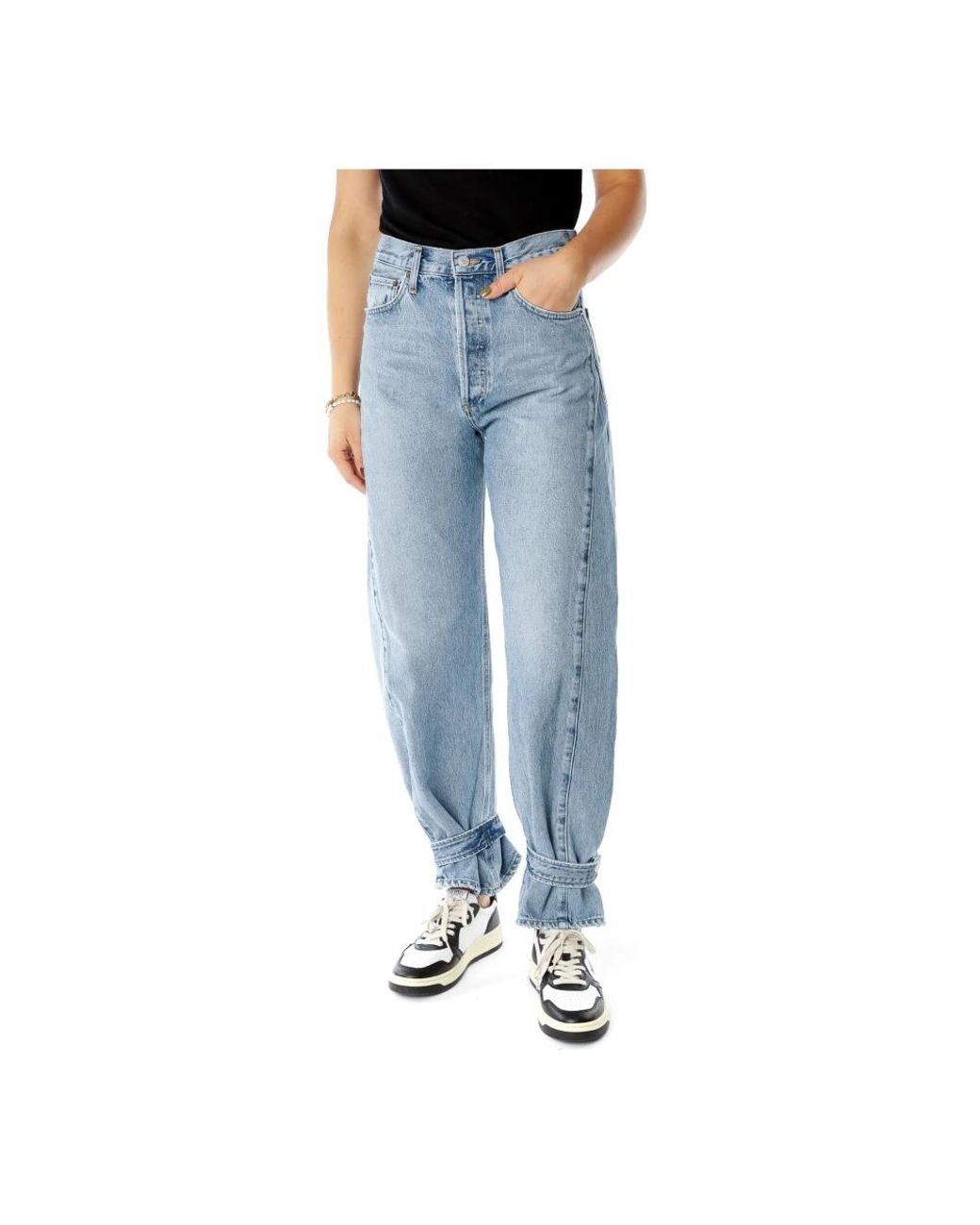 Agolde Blue Loose-Fit Jeans
