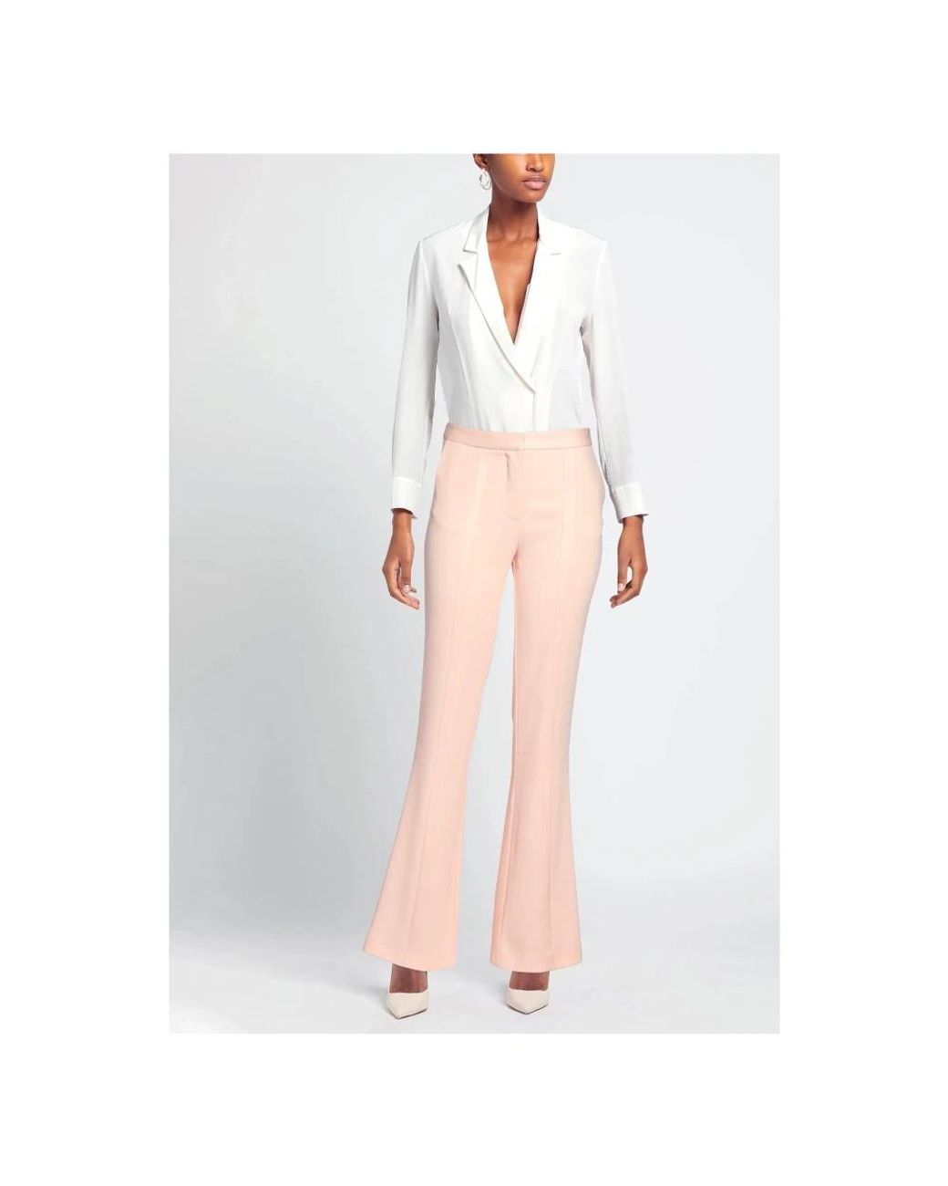 SIMONA CORSELLINI Pink Wide Trousers