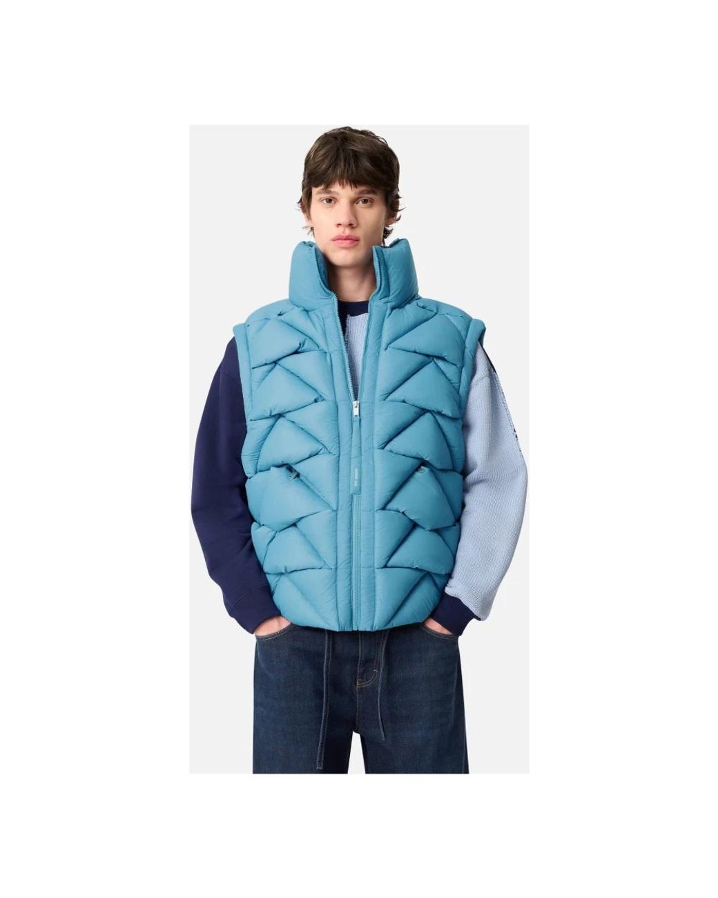 Axel Arigato Jassen ,Blauw ,Gebreide Pufferjas in het Blue voor heren
