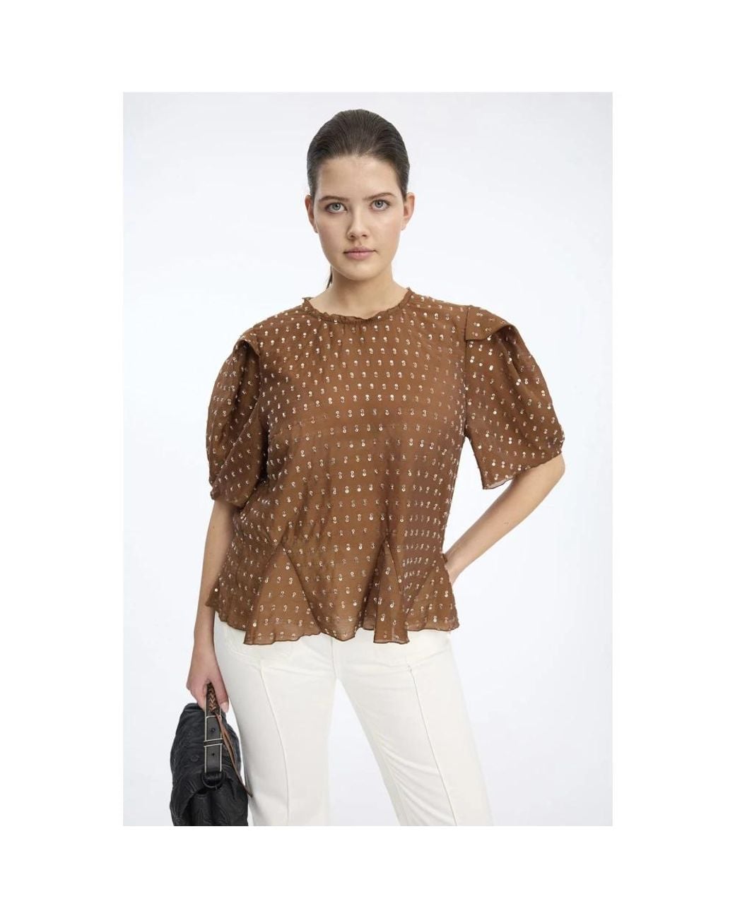 Munthe Brown Bluse