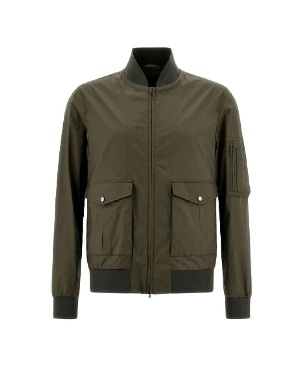 Herno Cotton Bomber Jacket in Green für Herren