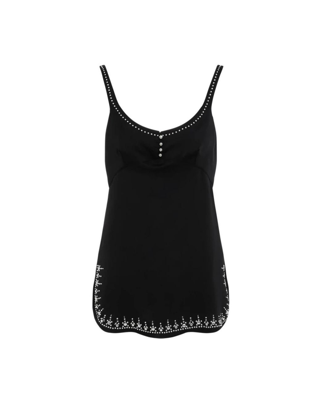 Rabanne Black Sleeveless Tops