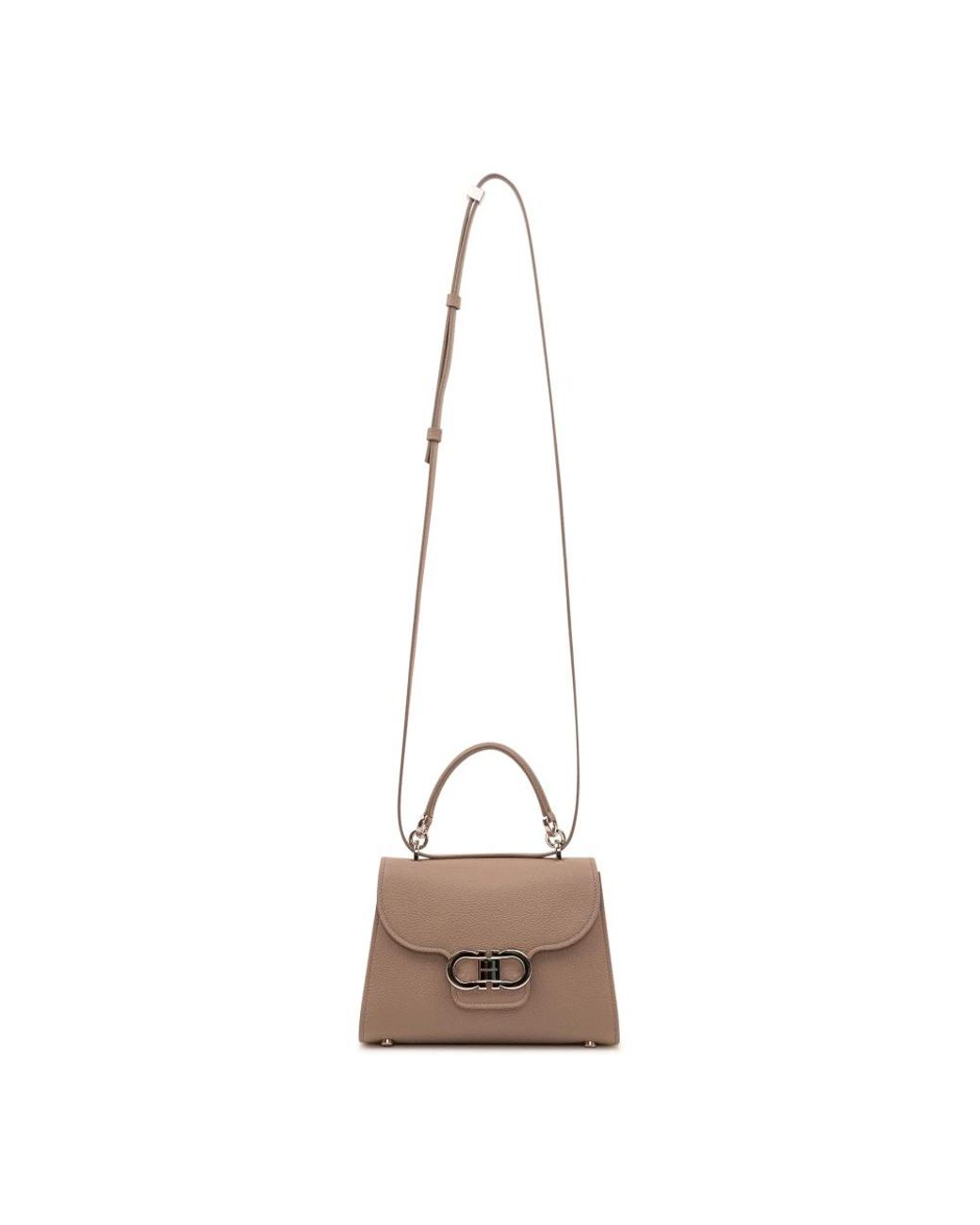 Ferragamo Brown Kompakte Henkeltasche