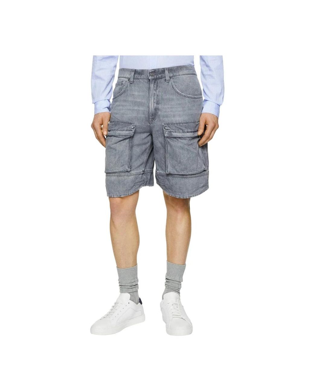 Dondup Bermuda in het Blue voor heren