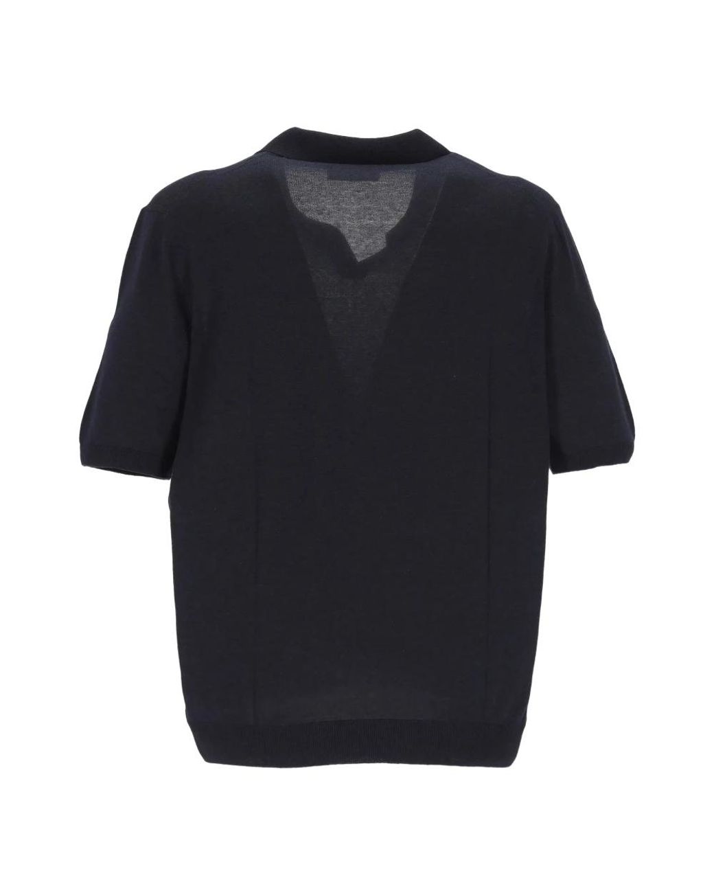 Gran Sasso Black Polo Shirts for men
