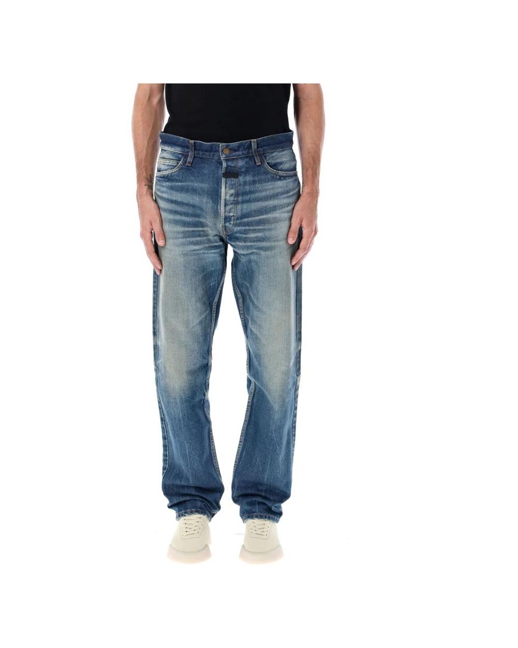 Fear Of God Blue Straight Jeans for men