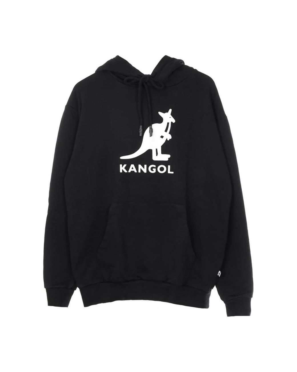 Kangol Hoodies & Sweatvesten ,Zwart ,Katoen Zwarte Hoodie Met Lange Mouwen in het Black voor heren