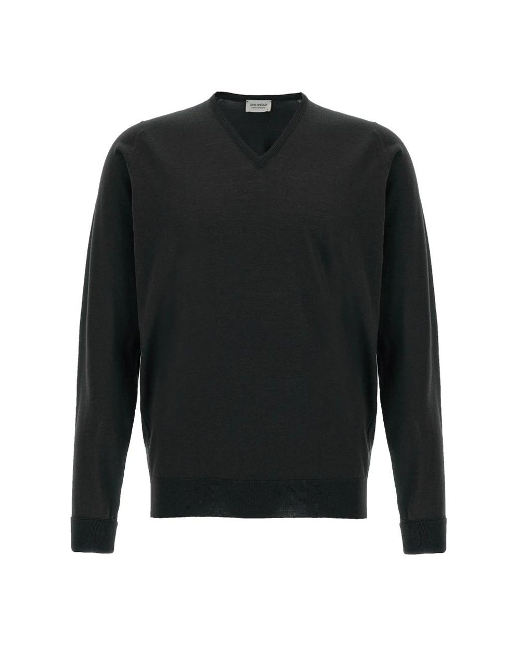 John Smedley Black V-Neck Knitwear for men