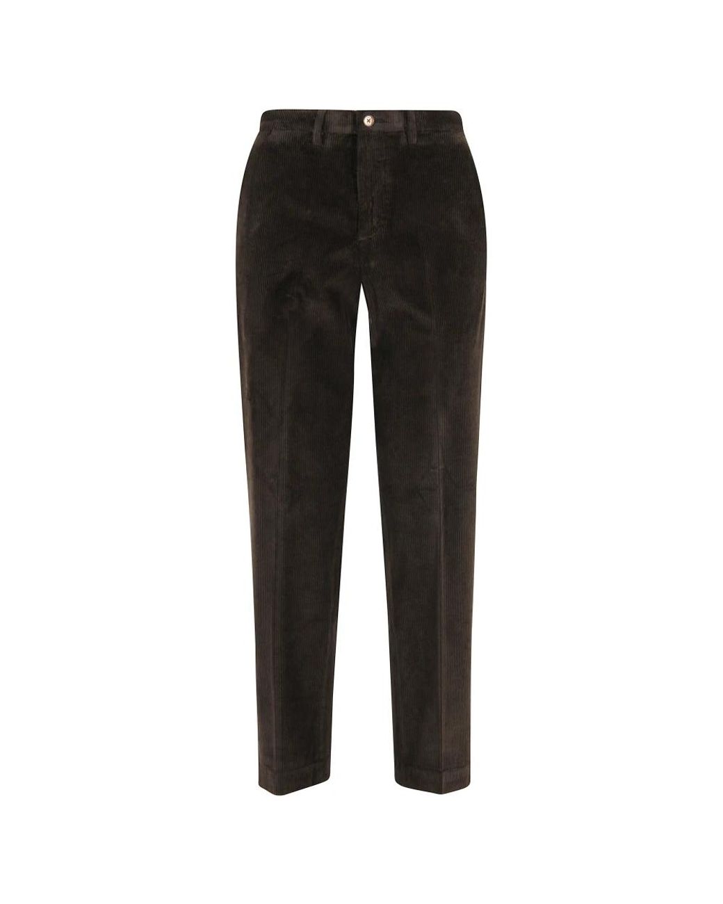 BRIGLIA Black Straight Trousers