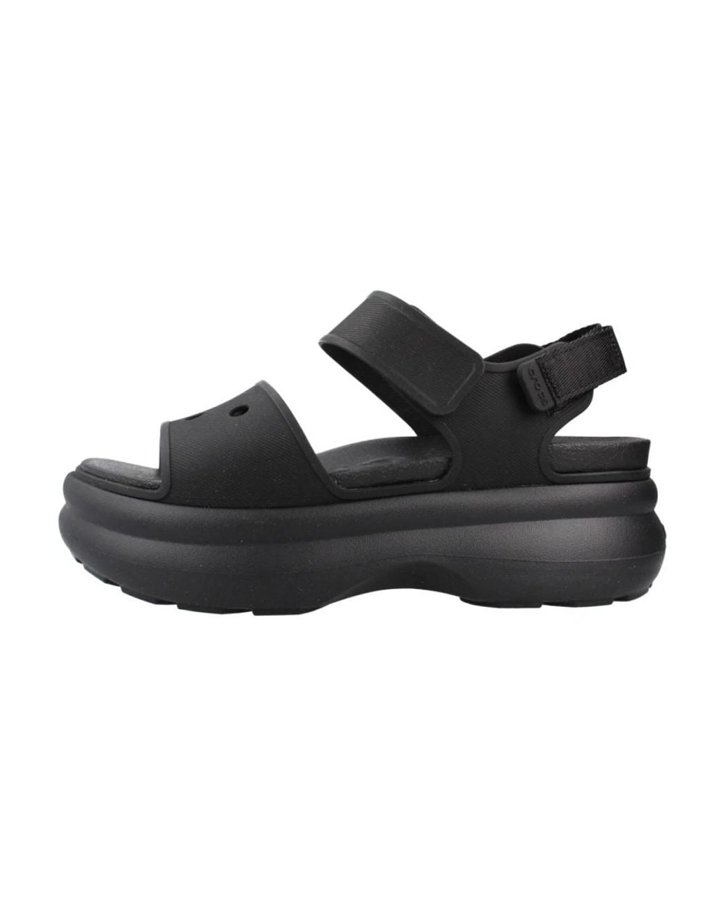 CROCSTM Black Flat Sandals