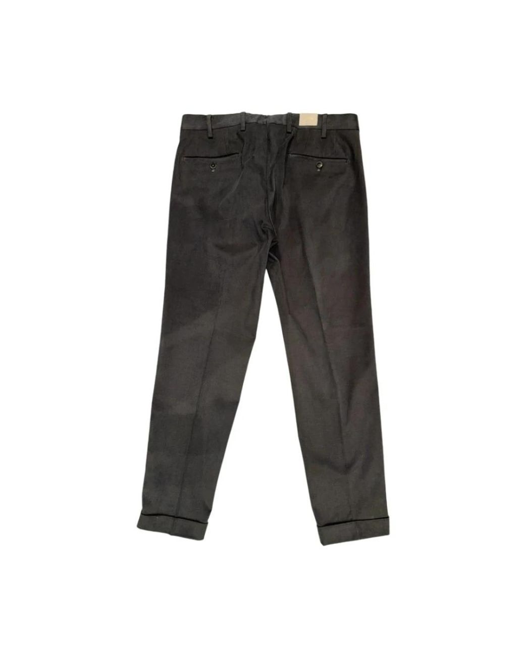 BRIGLIA Gray Straight Trousers for men
