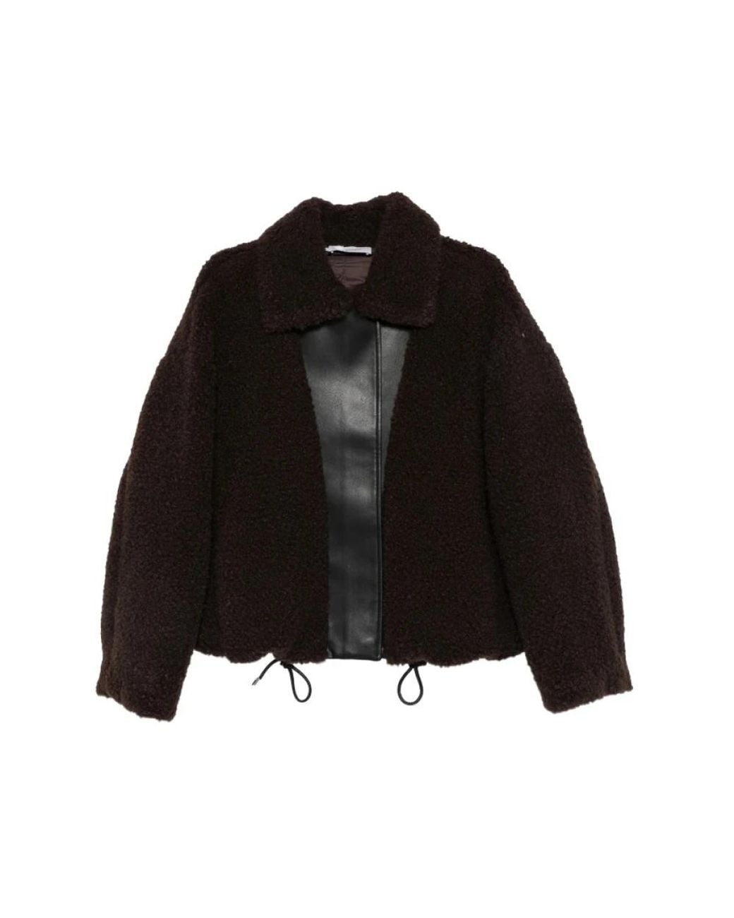 Sportmax Black Faux Fur & Shearling Jackets