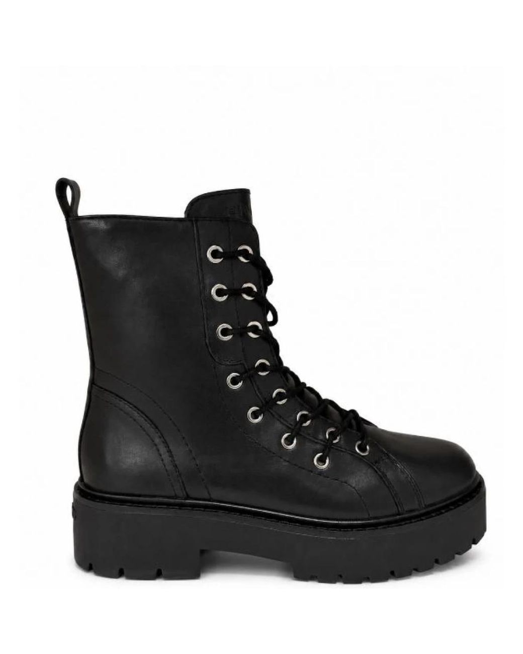 Pinko Black Leather Rubber Shoes