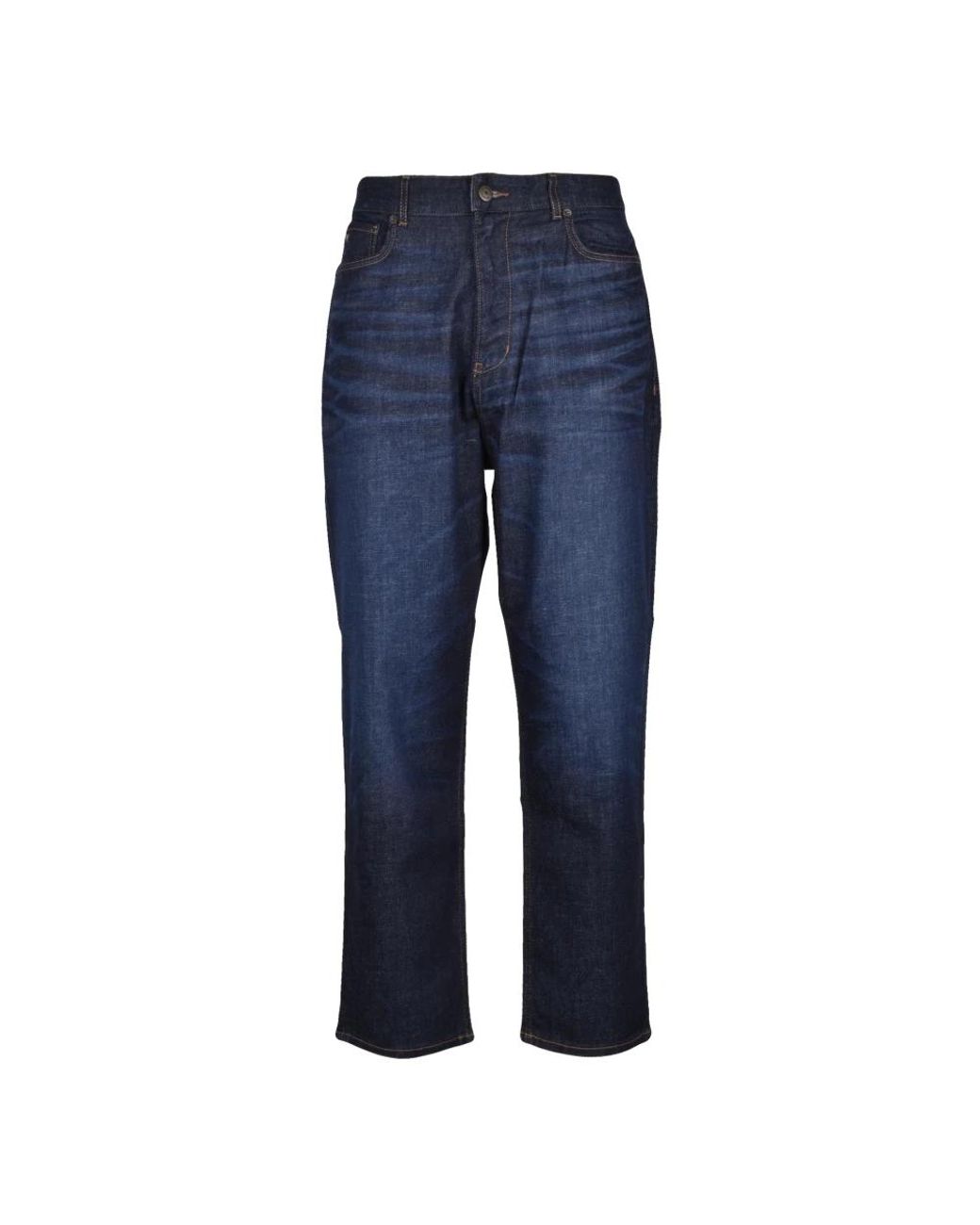 Emporio Armani Blue Loose Fit Jeans for men