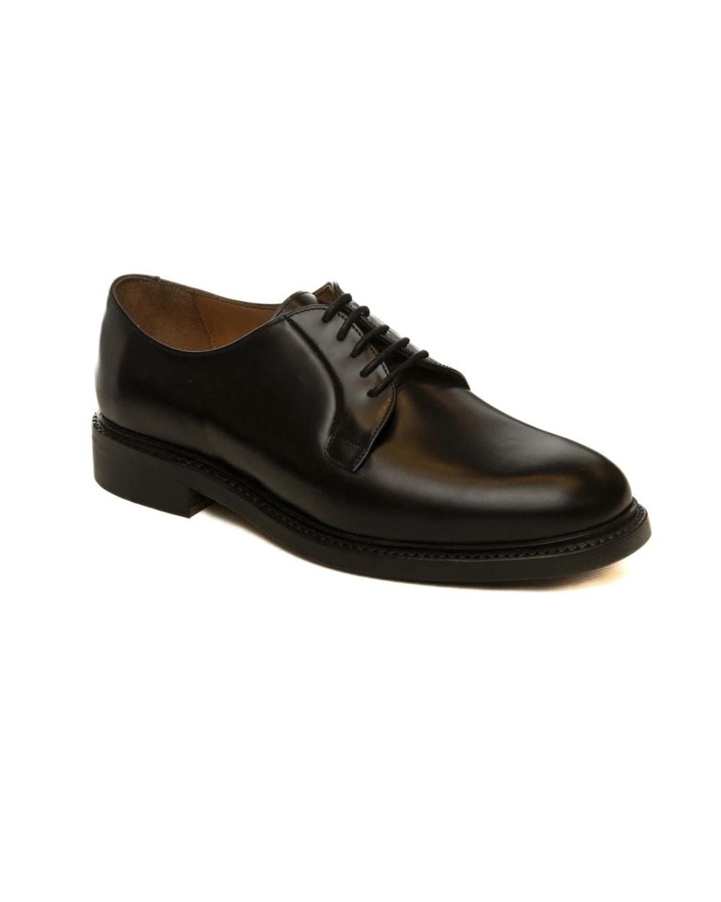 BERWICK 1707 Black Laced Shoes for men