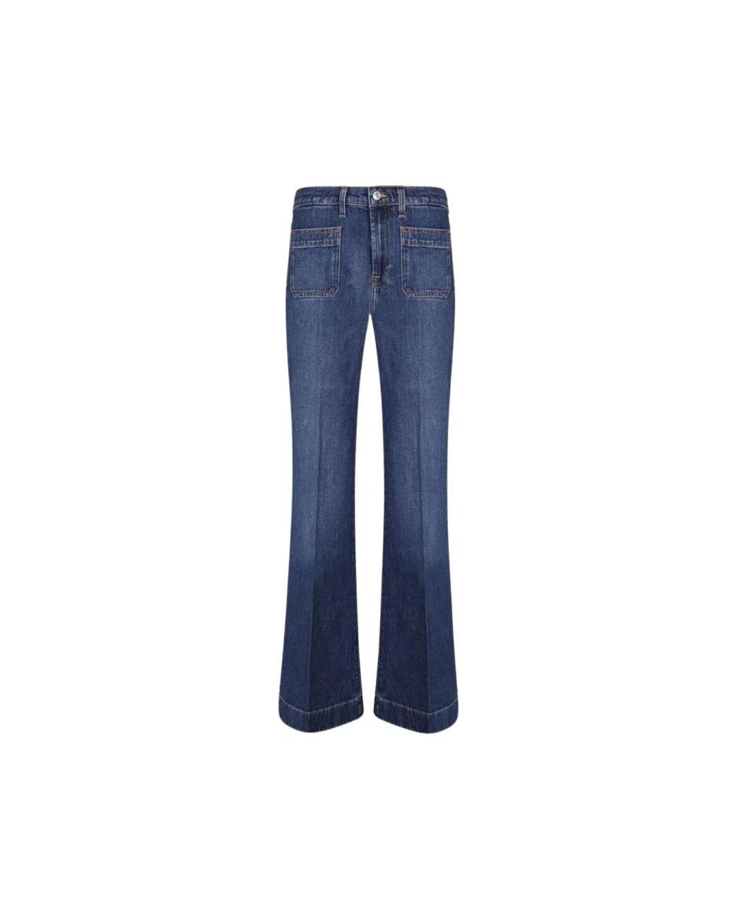 7 For All Mankind Blue Flare Jeans