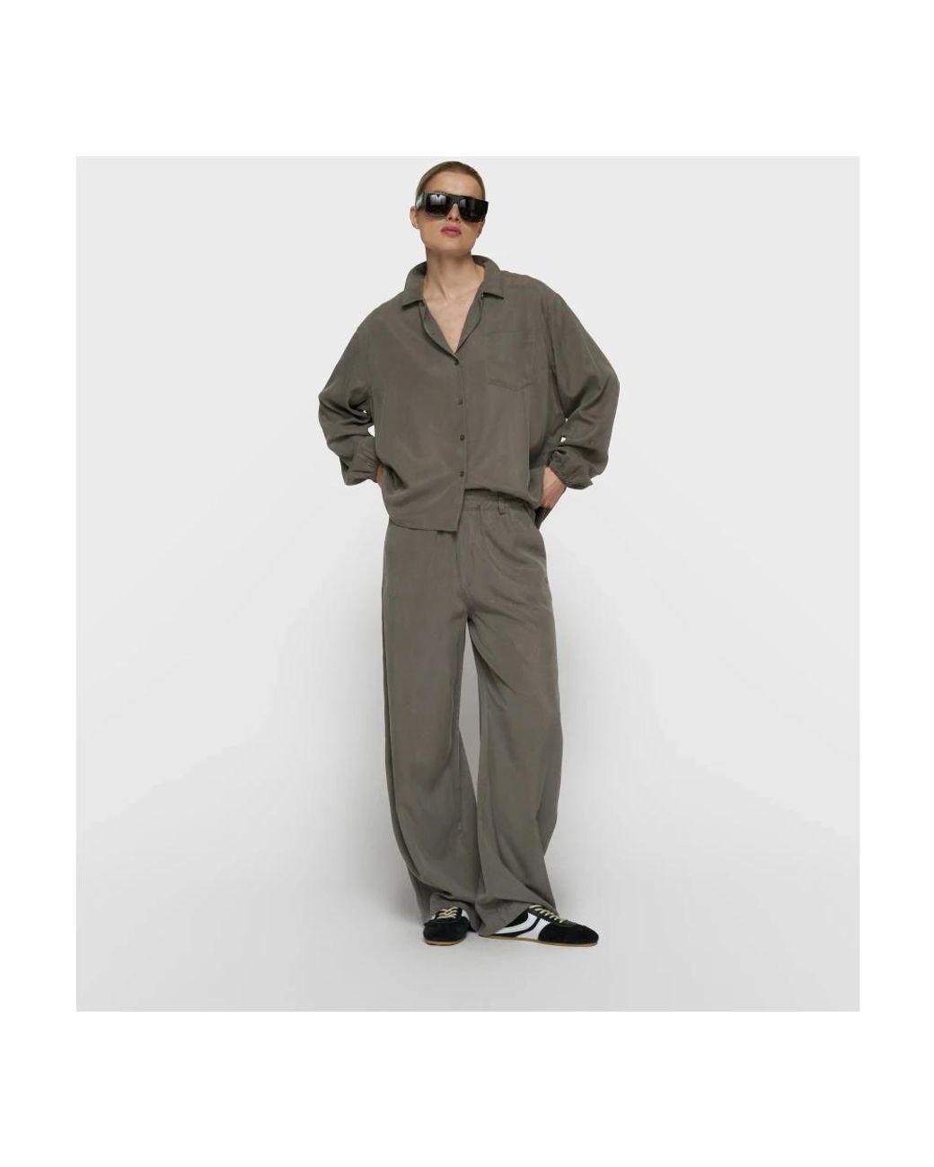 10Days Gray Tapered Trousers