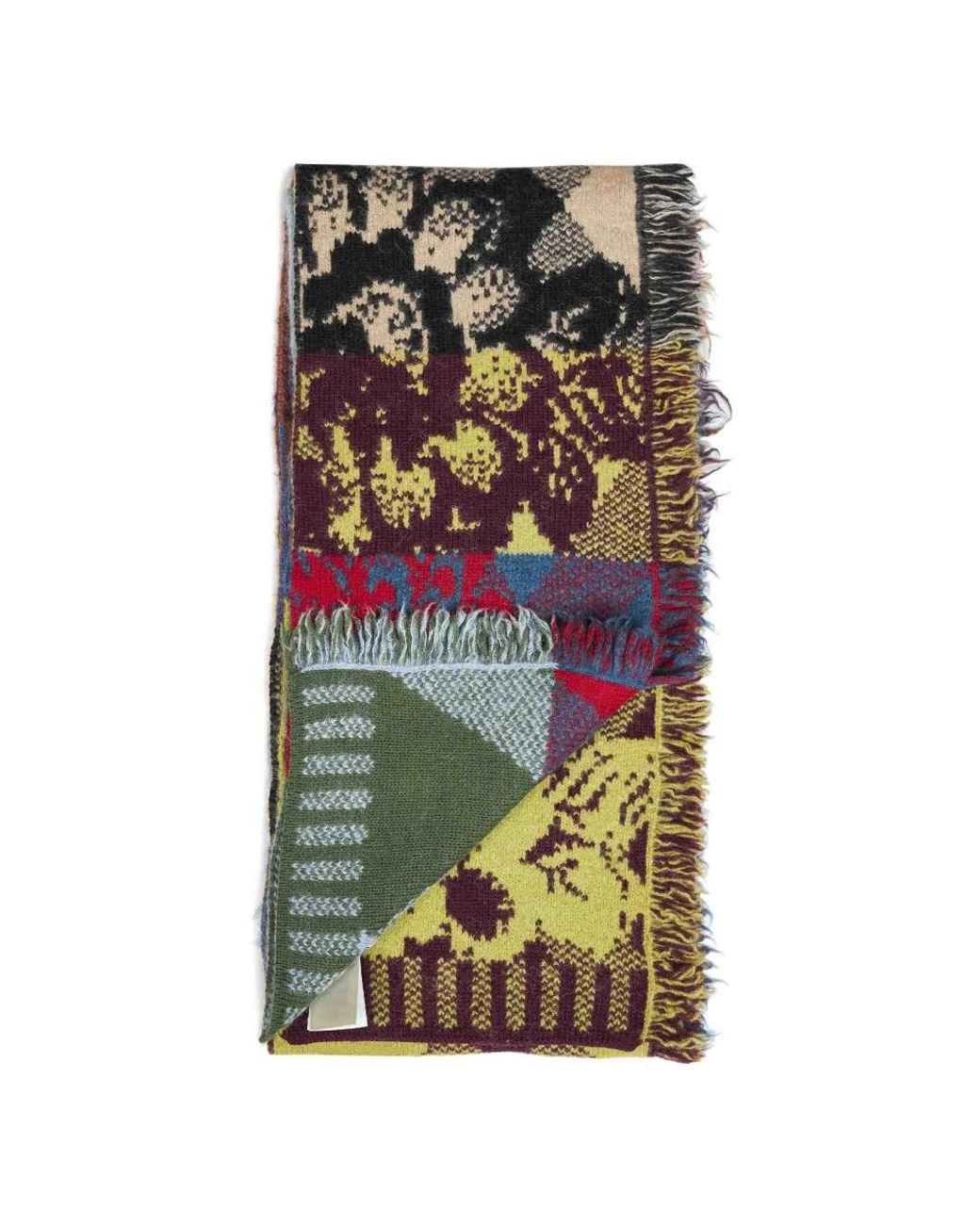 Dries Van Noten Red Winter Scarves for men