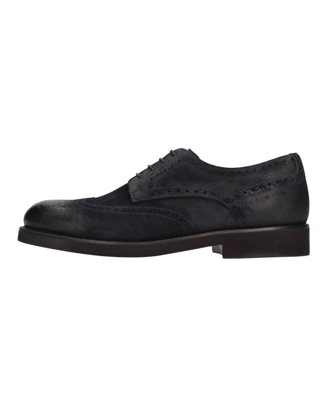 Rossi Black Laced Shoes for men