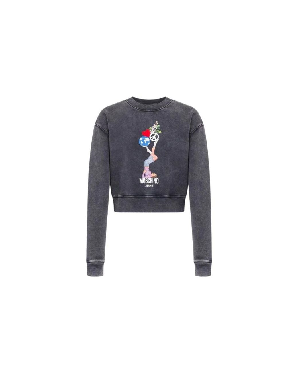 Moschino Blue Sweatshirts