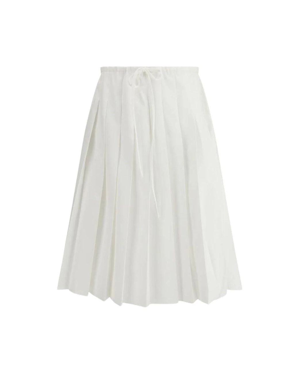 Prada White Midi Skirts