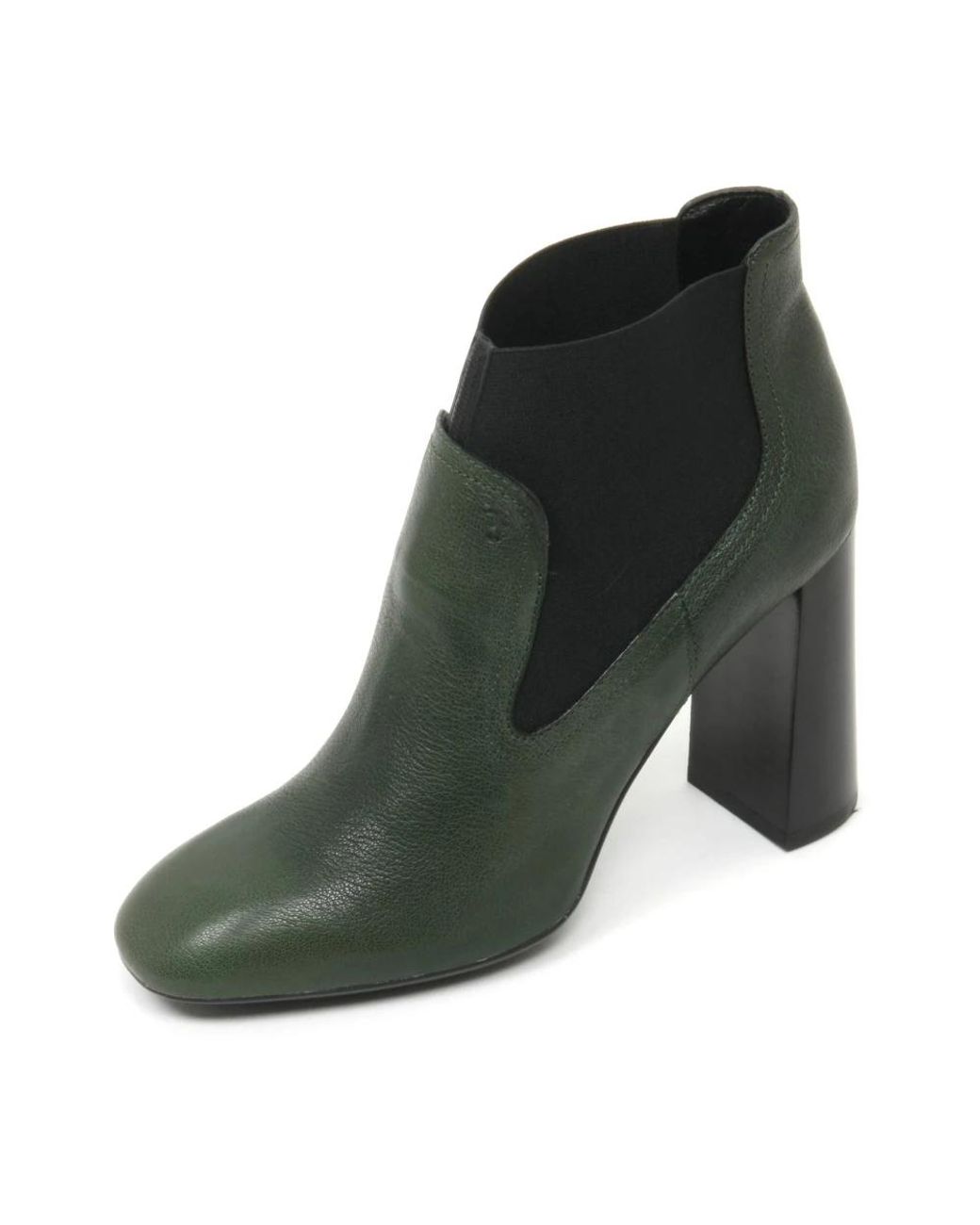 Tod's Green Heeled Boots