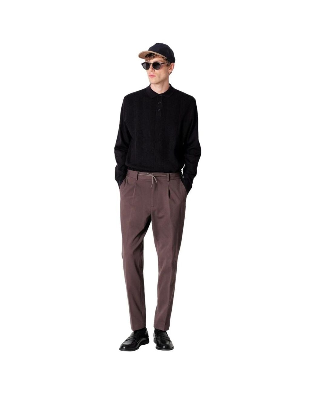 Manuel Ritz Brown Suit Trousers for men