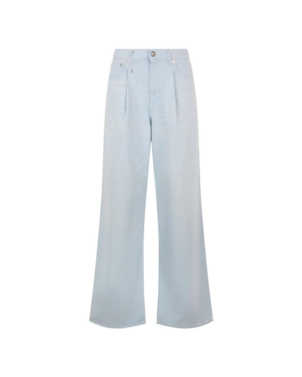 R13 Blue Wide Jeans