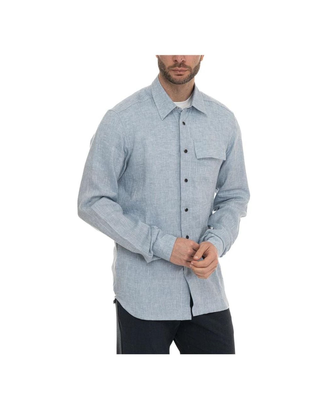 Kiton Blue Casual Shirts for men