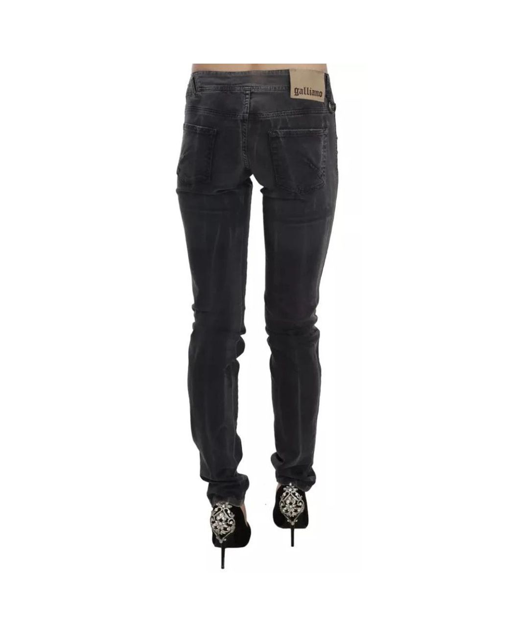 John Galliano Black Slim-Fit Jeans