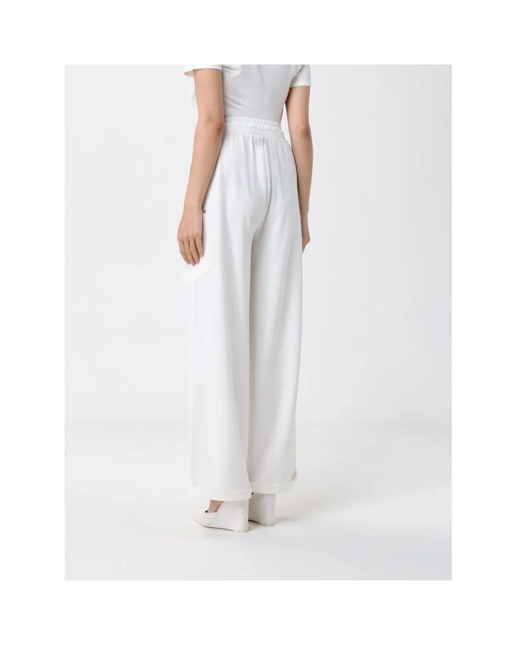 Liu Jo White Wide Trousers