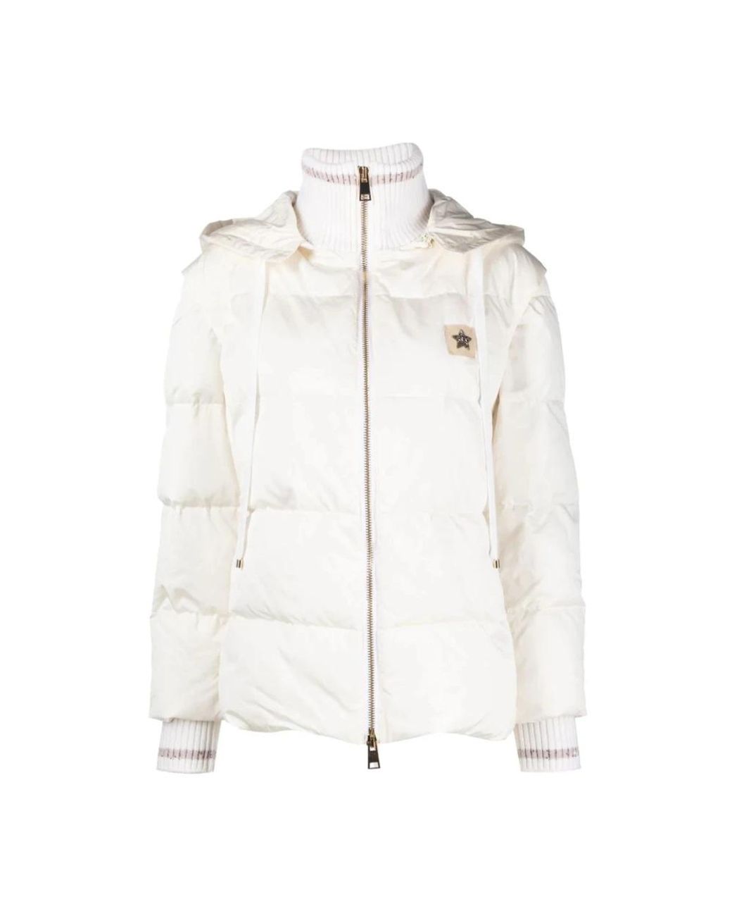 Lorena Antoniazzi White Winter Jackets