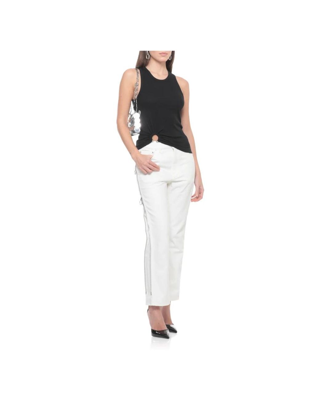 Rabanne Black Sleeveless Tops