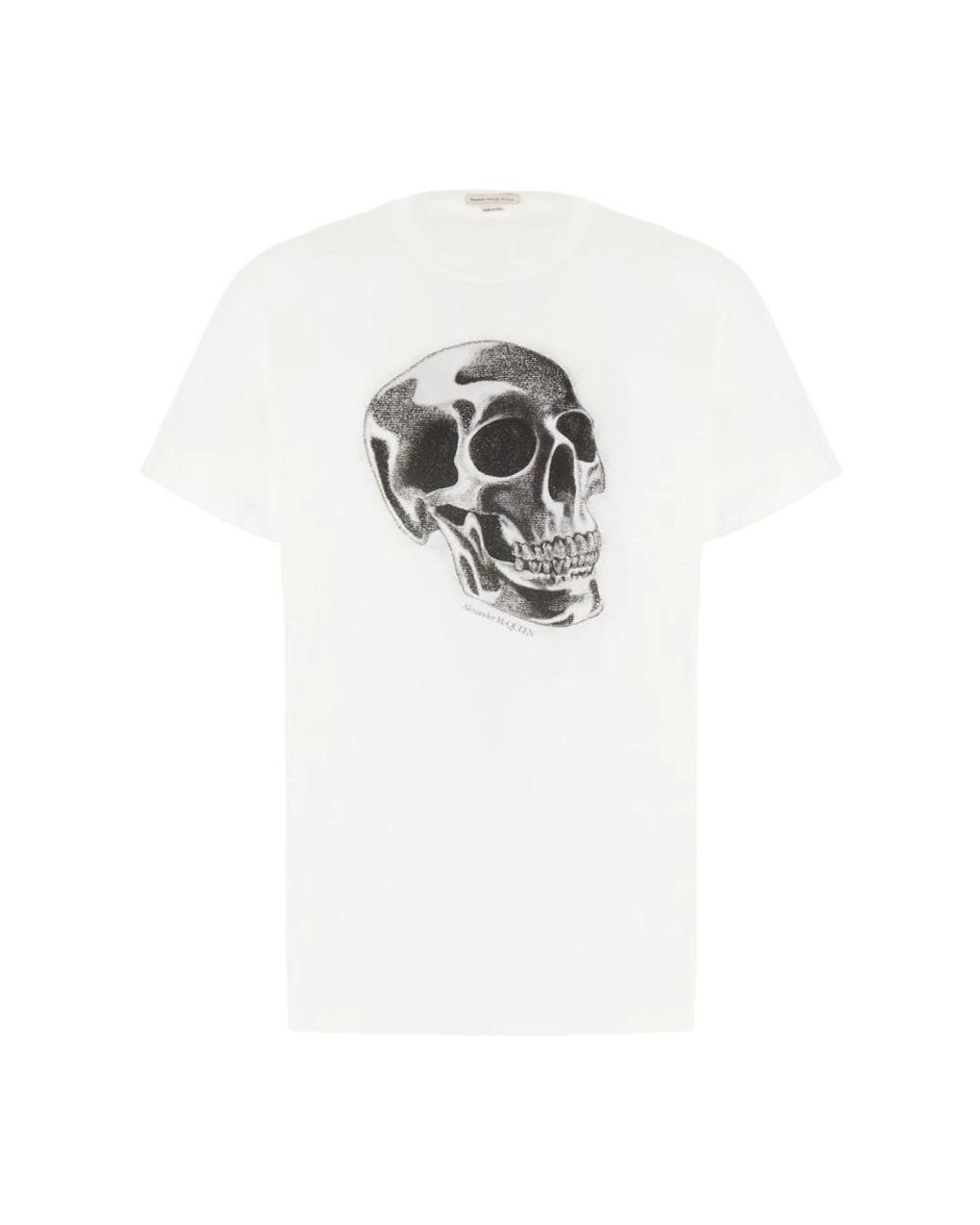 McQueen Tops ,Wit ,Katoen Casual Katoenen T-Shirt in het White voor heren