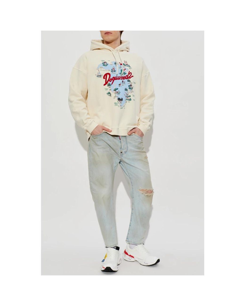 Straight Jeans DSquared² de hombre de color Gray