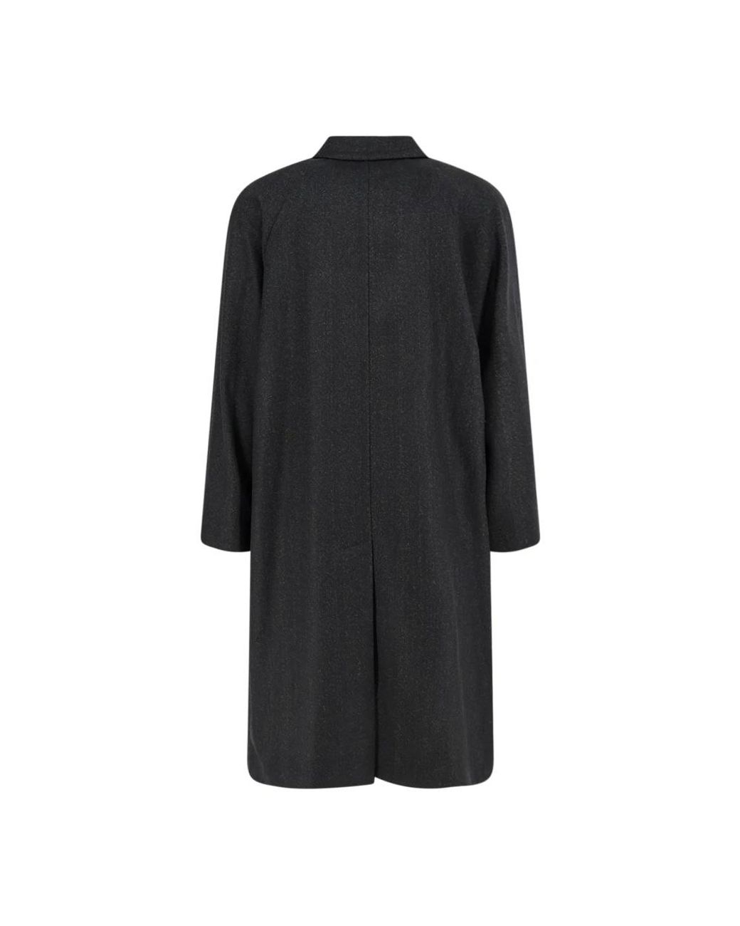 Hevò Black Single-Breasted Coats for men
