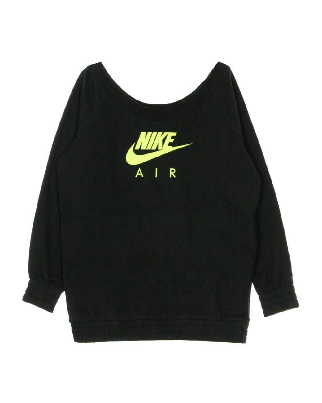 Nike Fitness ,Zwart ,Lichtgewicht Crew Neck Sweatshirt in het Black