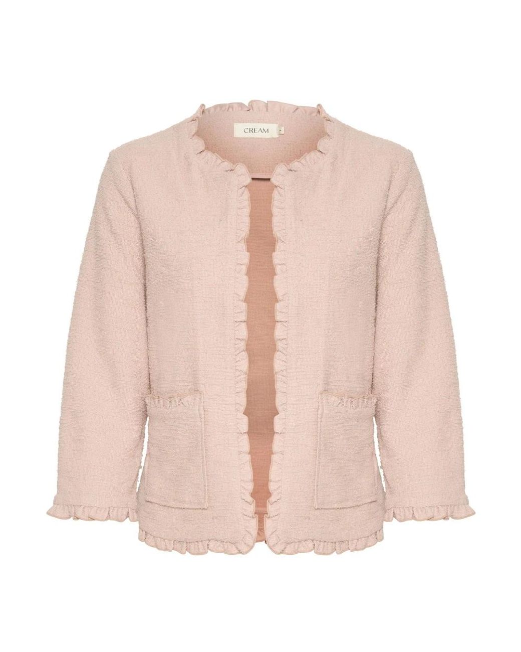 Cardigans Cream de color Pink