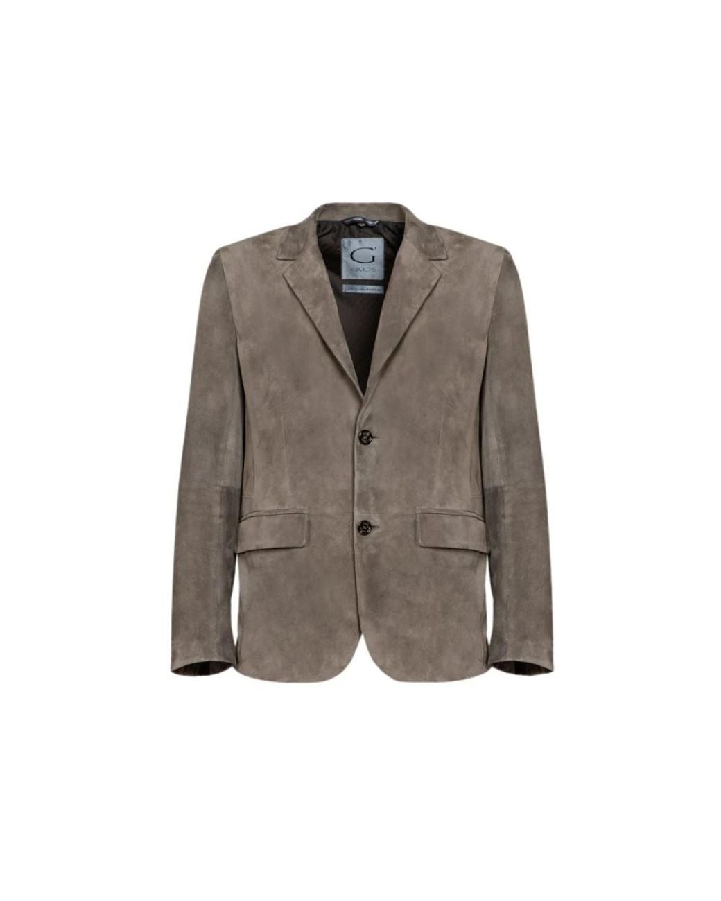 Gimo's Jassen ,Suède Licht Suède Blazer Met Enkele Borst in het Brown voor heren