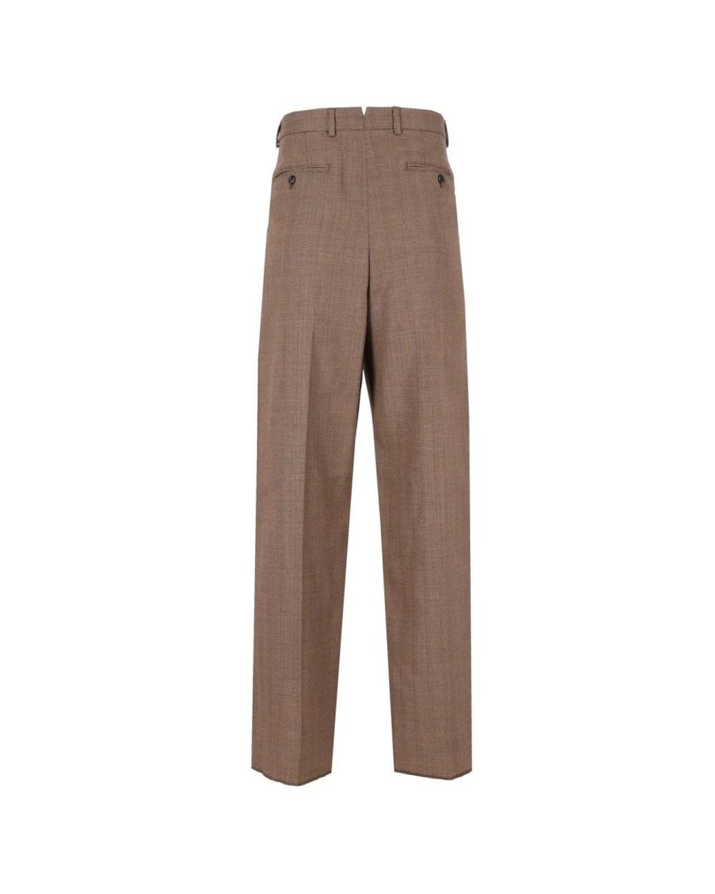 Emporio Armani Brown Suit Trousers for men
