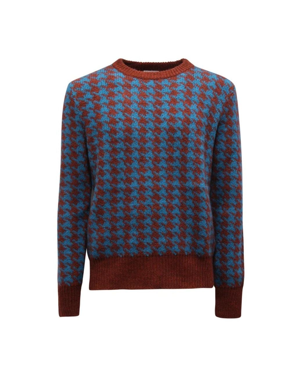 PT01 Blue Round-Neck Knitwear for men