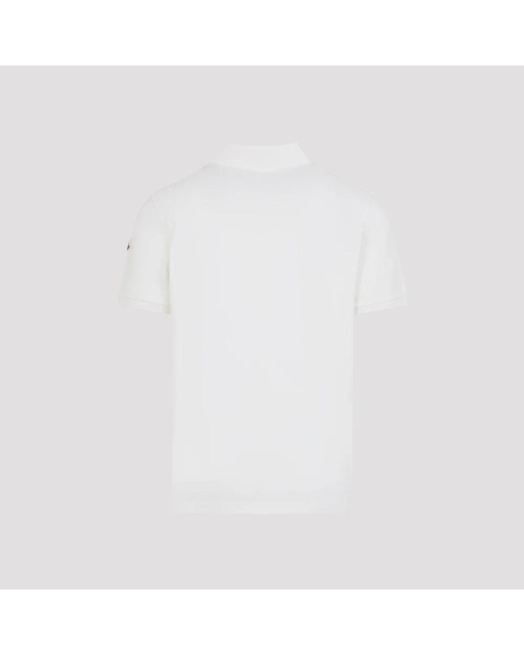 Moncler White Polo Shirts for men