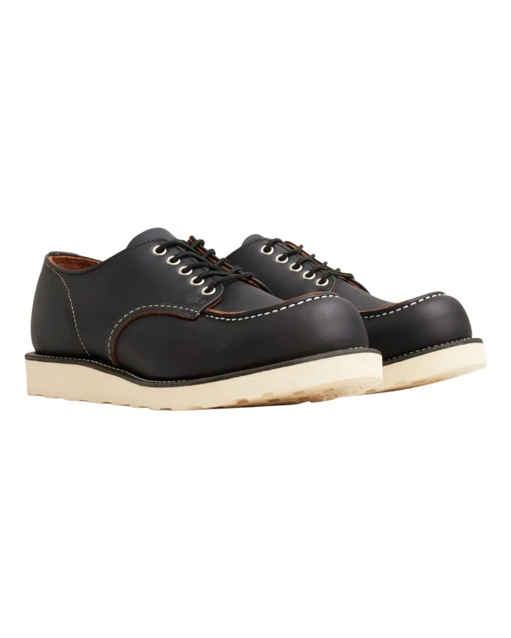 Red Wing Black Laced Shoes for men