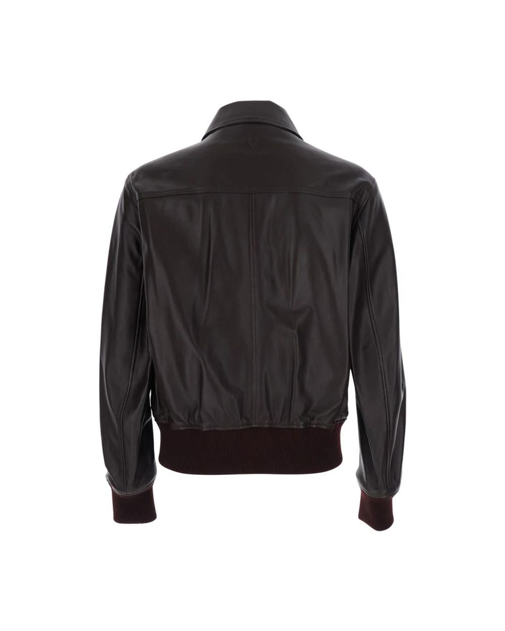 Leather Jackets AMI de hombre de color Black
