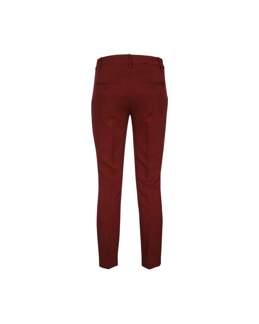 Dondup Red Slim-Fit Trousers
